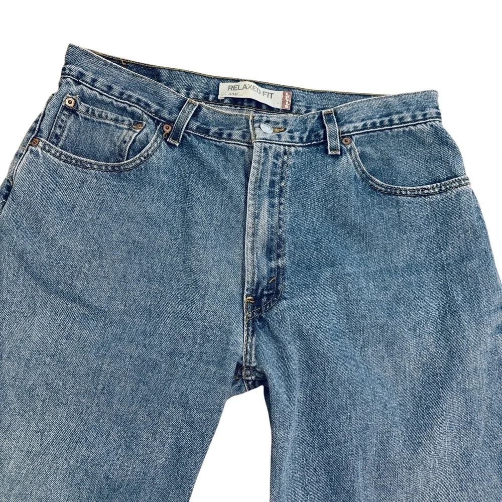 Levi's 550 Relaxed Fit Blue Jeans Men 36W x 29L Cotton More Room in Seat Thighs